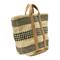 Hello Honey® 24" Modern Boho Woven Jute Bag with Waterproof Liner and Contemporary Pattern